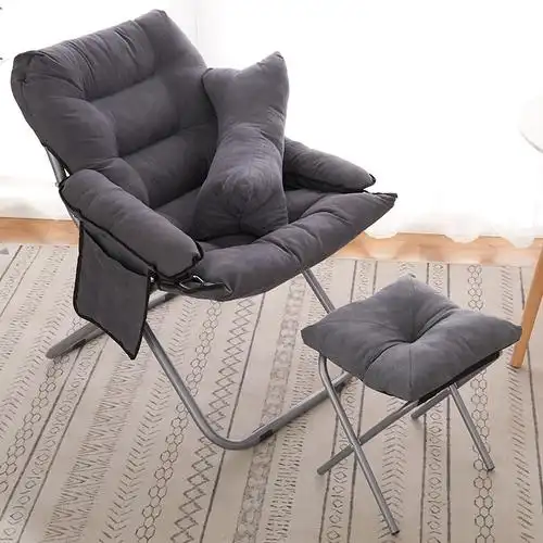 午休躺椅家用简易折叠椅小型户外休闲靠背椅便携办公室午睡床懒人