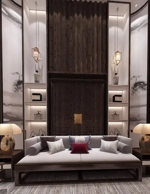 上海160平米新中式私人会所装修案例效果图