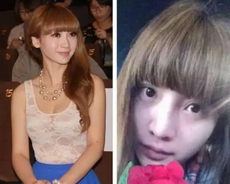 柳岩整容前后素颜对比照大方承认整容建议女孩子别打瘦脸针