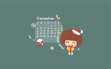 摩丝摩丝2021年12月日历