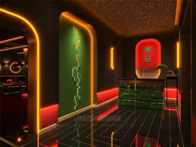 ▼遇见威士忌酒吧设计 / 形象墙设计效果图▼遇见威士忌酒吧设计
