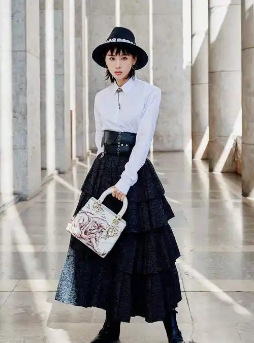 王子文真是小个子的穿搭代表波波头针织衫美得减龄又高级