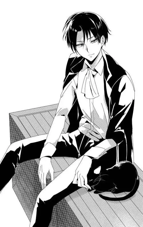 进击的巨人进撃の巨人利威尔兵长黑白板绘p站原创