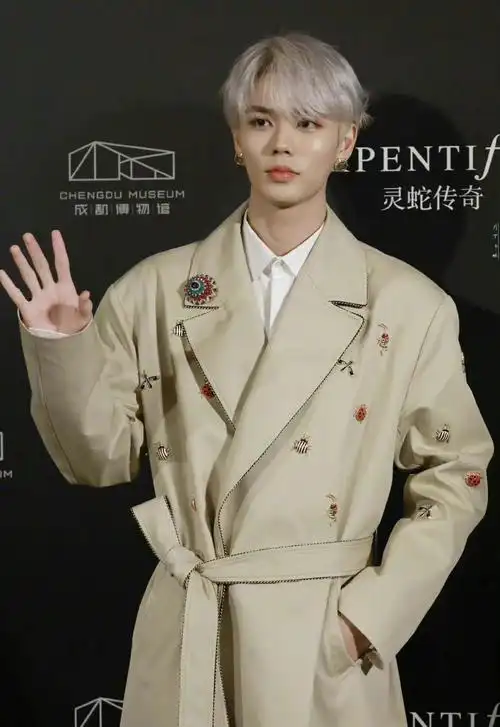 林彦俊银发造型小合集~ 精致的五官 银发造型