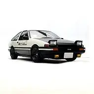 中精质造 头文字d-ae86藤原拓海涂装版 送底座 合金车牌定制