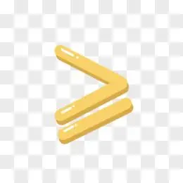 简约卡通大于等于符号免抠装饰元素