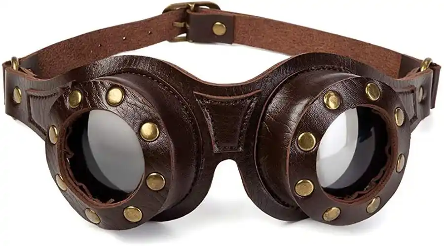 蒸汽朋克护目镜粗糙眼镜哥特式工业复古荒地摩托车眼镜万圣节角色扮演