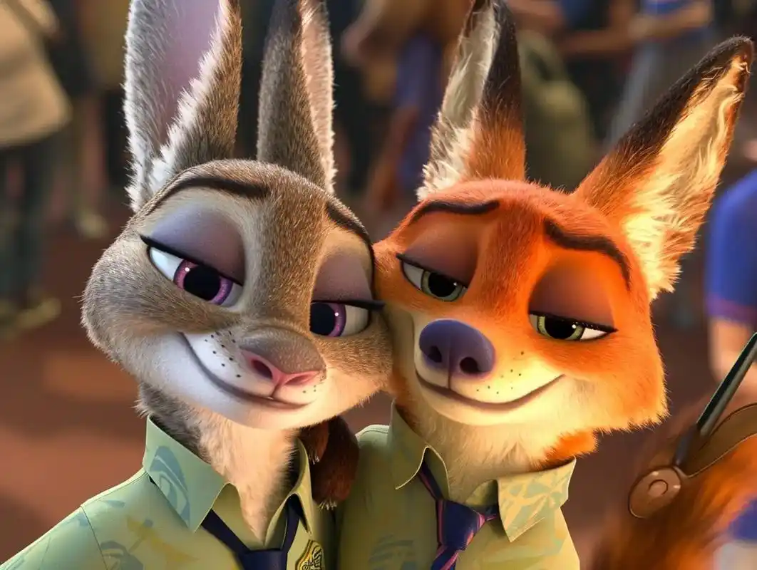 疯狂动物城cp #尼克狐尼克 #狐尼克vs兔朱迪 #欢迎取 - 抖音