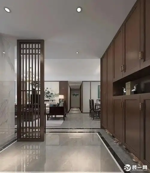 130平新中式装修实景案例图