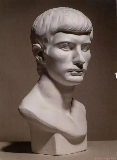 二期素描vip第24节课石膏侧分头男青年从石膏如何向真人的过渡