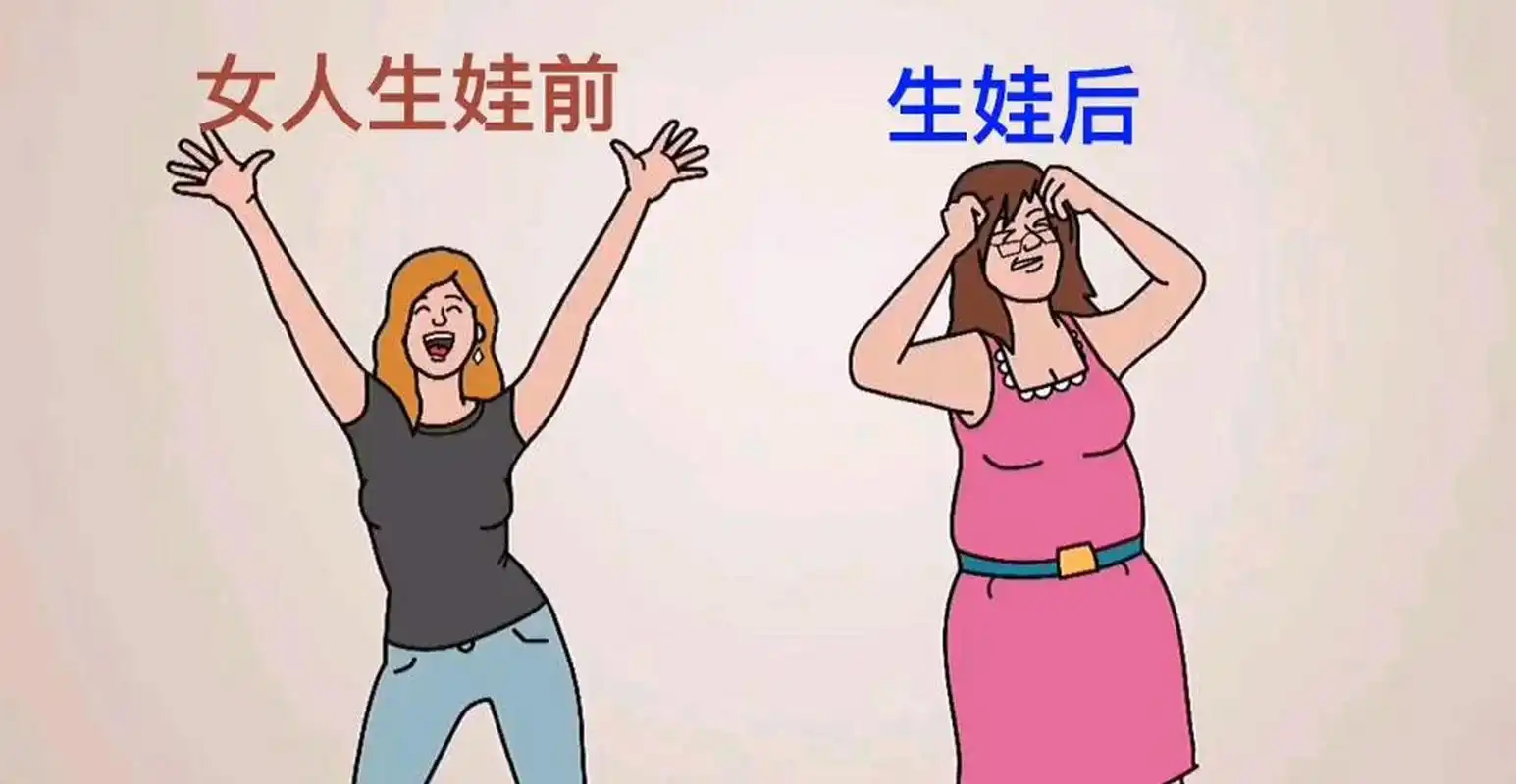 gif创作人# 女人生娃前vs生娃后,有什么变化?一对比扎心了!
