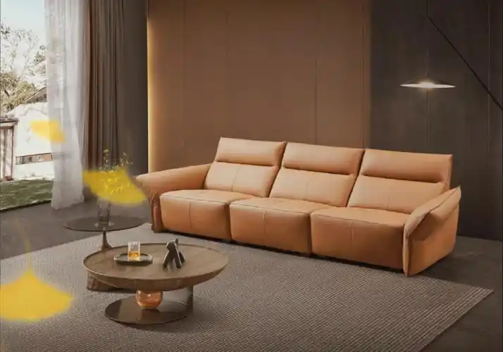 高级感爆棚爱马仕橙小户型沙发