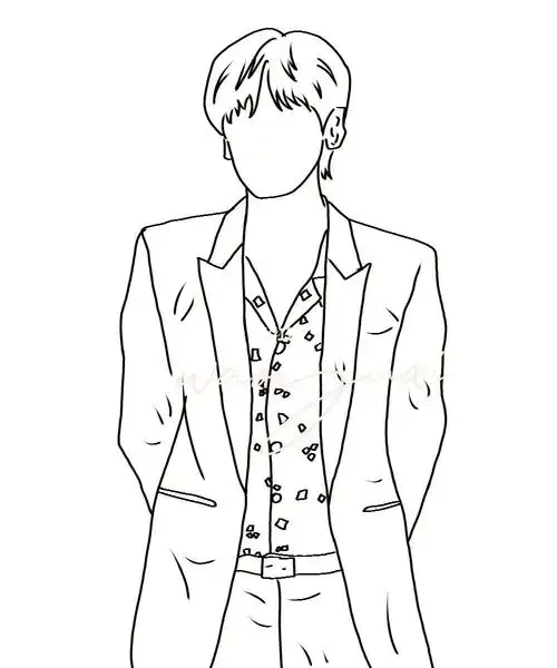 翟潇闻  #线稿  #卖稿  我说我激情卖稿有意私我