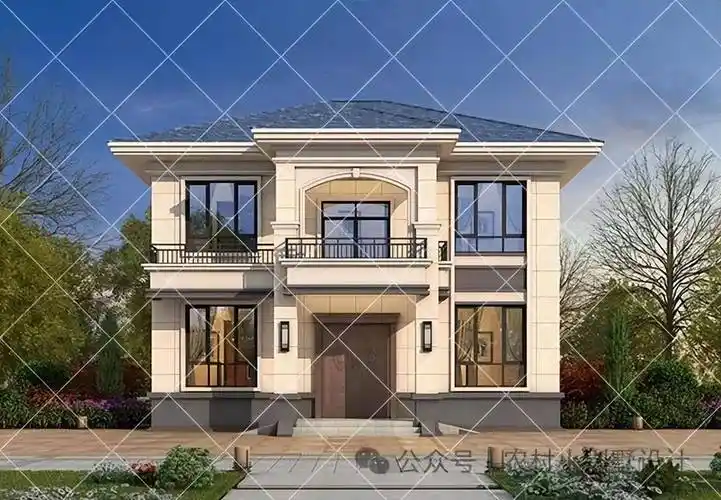 20万左右的农村2层别墅推荐24新款农村110㎡内的自建房别墅户型