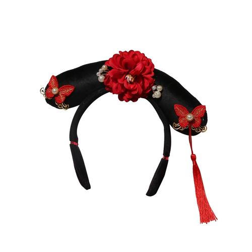 贵妃头饰宫廷风娘娘甄嬛传发箍贵人格格洗脸头箍旗袍中国风旗头女