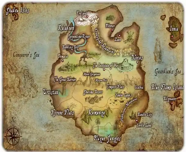 求这张lol符文之地的地图高清,要连字也看的见的,悬赏10.