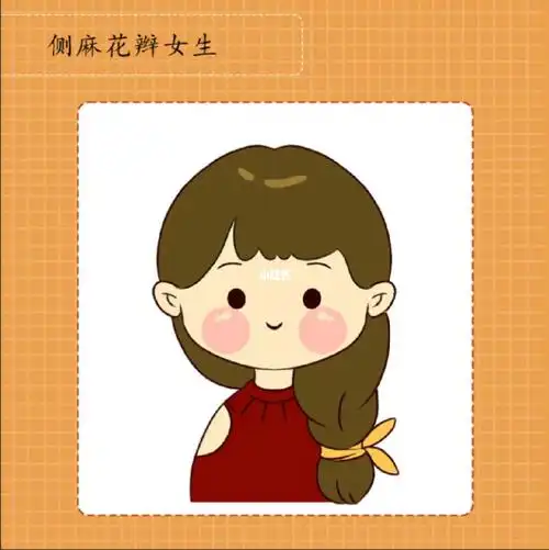 萌系简笔画人物