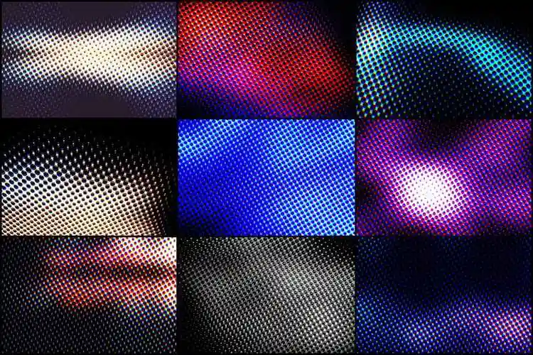 50款高清炫彩半调点状纹理背景图片设计素材 50 psycho dots