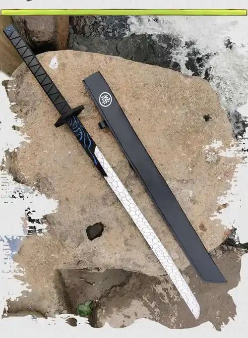 刺客伍六七的魔刀千刃真刀大号567磨刀千仞五六七儿童剑pu金属玩具