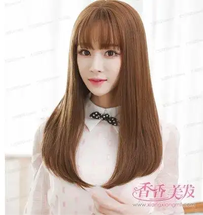 头发拉直太单调给发梢来个内扣离子烫发尾内扣效果图美的很自然