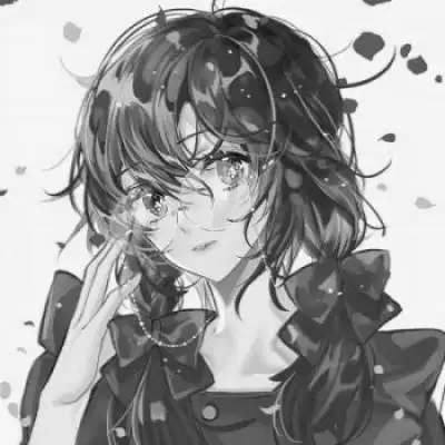 超霸气女生头像黑白二次元冷漠无情女生头像