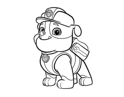 亲子简笔画大全汪汪队天天怎么画简单可爱 素描汪汪队简笔画图片简笔