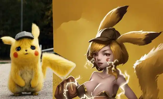 动漫角色拟人化男女版皮卡丘拟人你更喜欢哪个