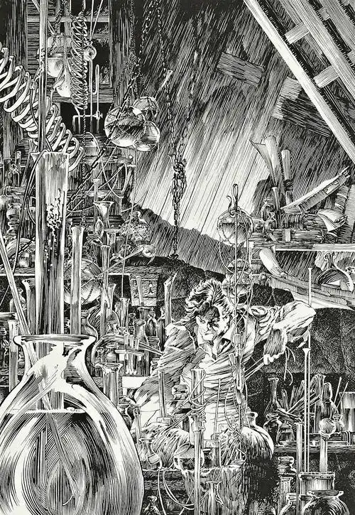 极致的线条感——美国插画大师伯尼·莱特森的黑白钢笔画作品欣赏