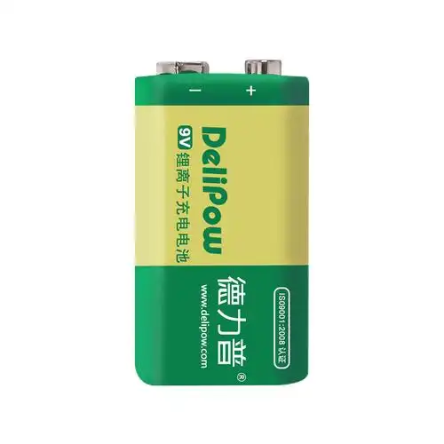 德力普 9v充电电池 9伏/9v锂电池大容量550毫安 适用于麦克风话筒