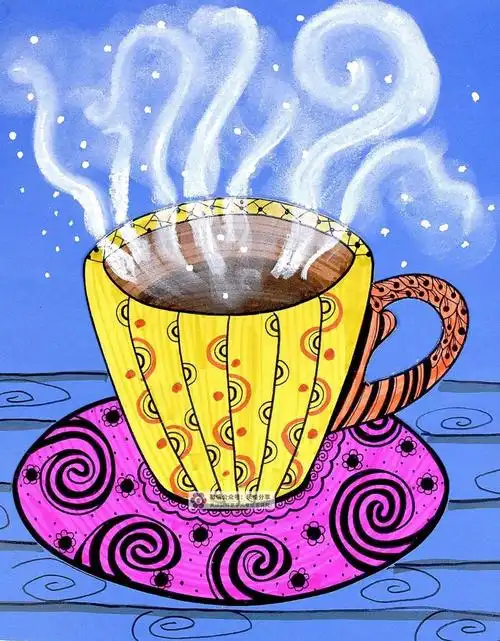创意儿童画咖啡杯