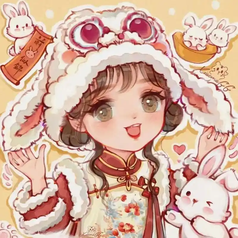 新年闺蜜四人头像