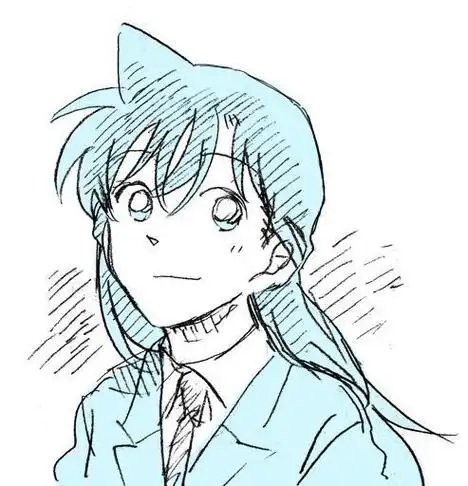 卡通漫画手绘头像线稿700843新兰绘画简笔画手绘简笔画小兰第