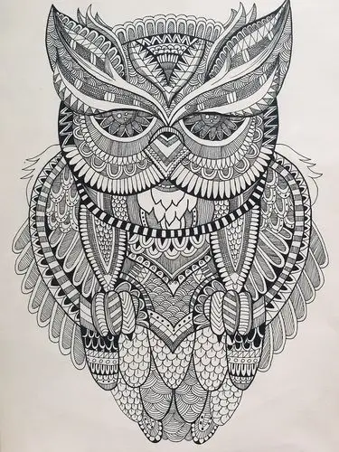 黑白装饰画临摹