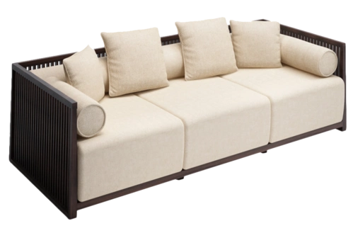 新中式双人沙发