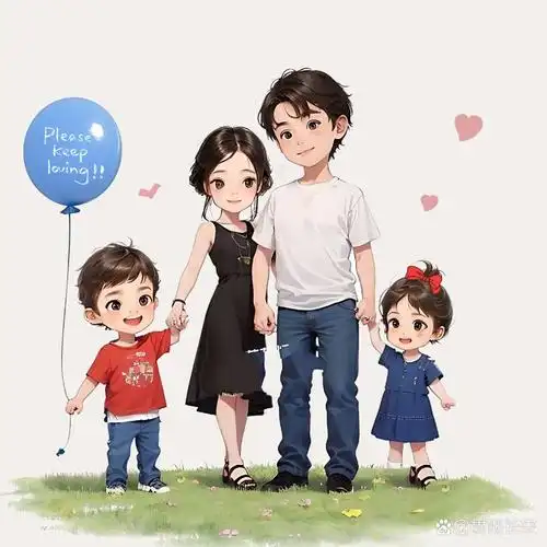 亲子头像93一家四口兄妹头像来喽