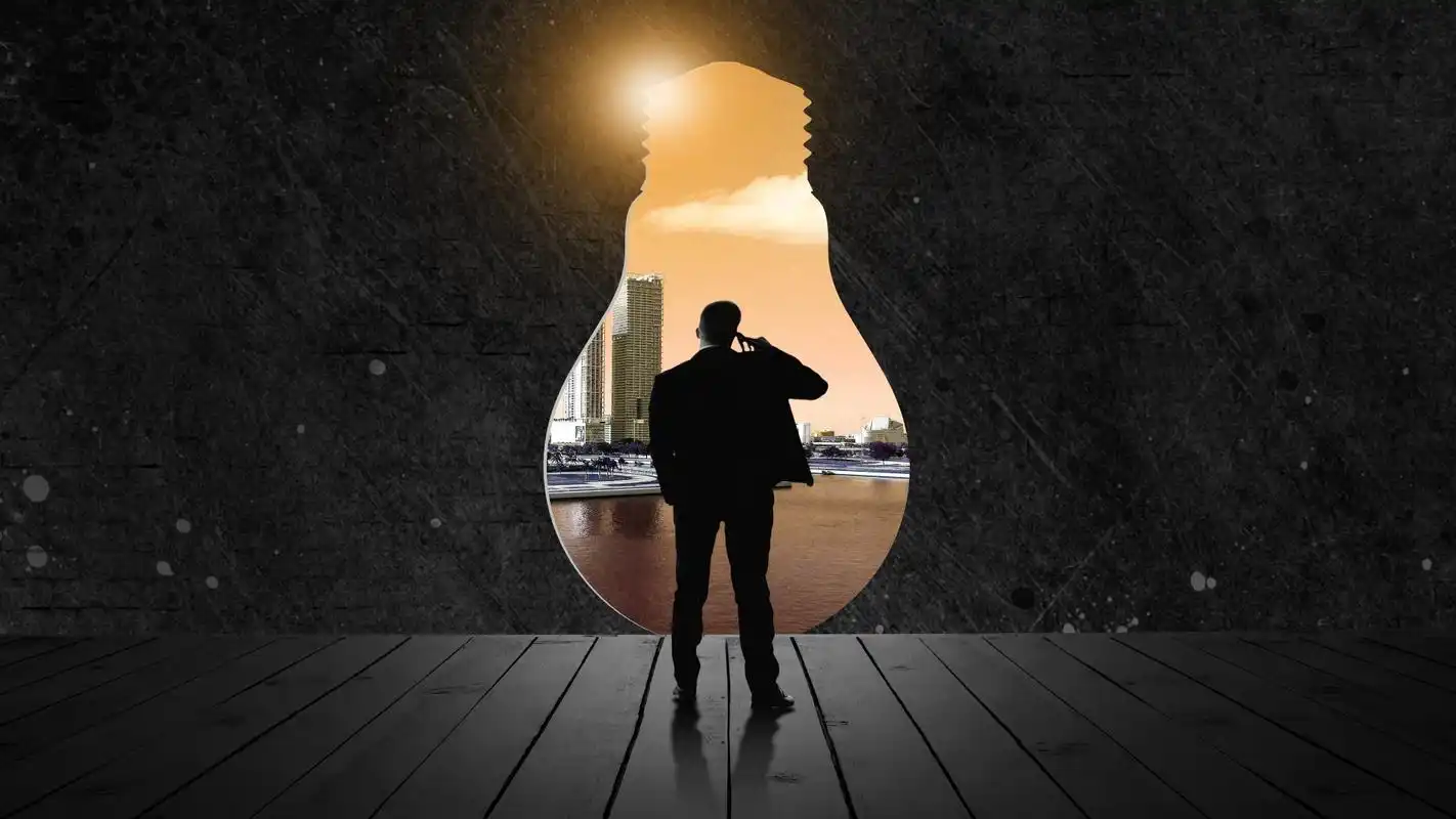 灯泡创意设计高清桌面壁纸