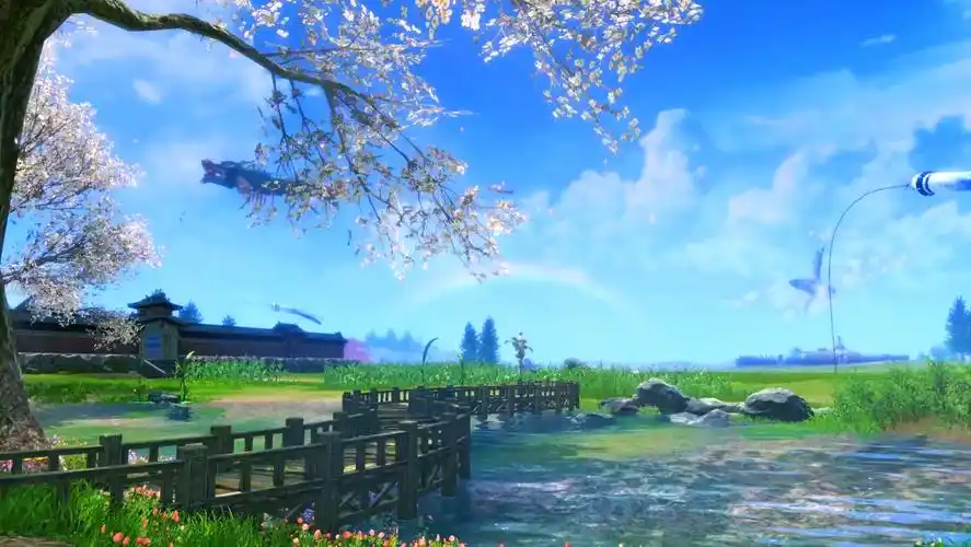 唯美小桥流水动态配乐壁纸