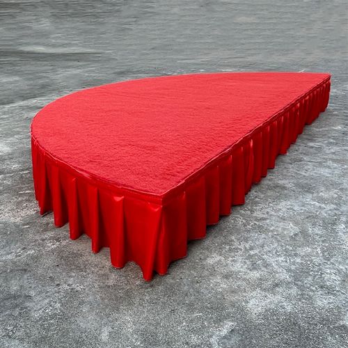 幼儿园小舞台室内半圆表演可移动折叠婚庆t台家庭圆形小主持地台