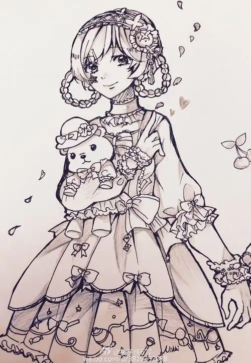 奇迹暖暖动漫简笔画 第5页儿童奇迹暖暖简笔画奇迹暖暖糖果鞋闪耀暖暖