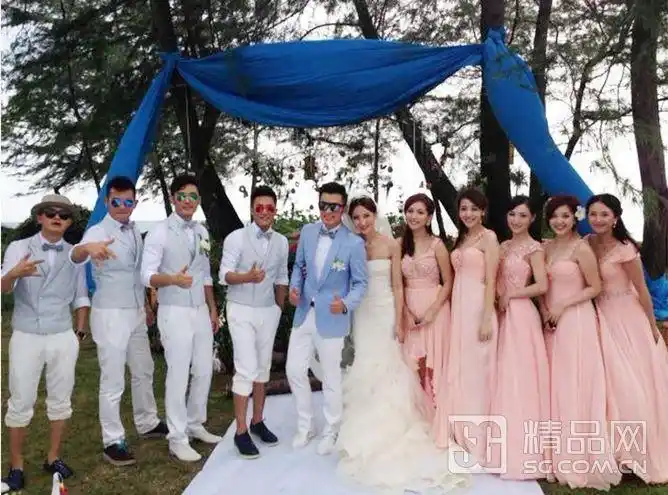 "曾小贤"陈赫婚礼细节曝光 身穿七匹狼定制帅气亮相