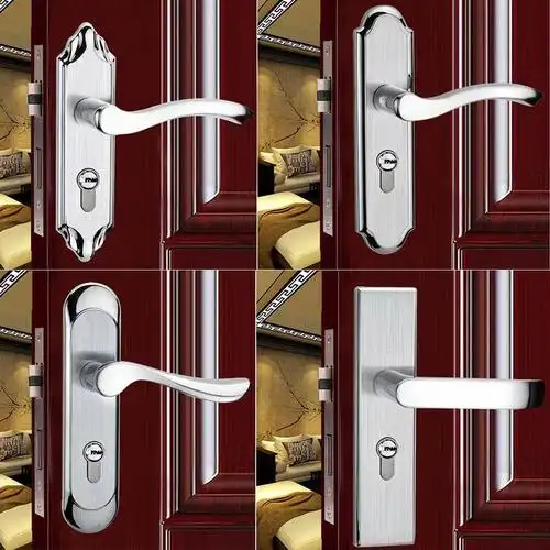 不锈钢双舌锁木门锁房间锁室内卧室门锁简约执手锁方向家用通用型