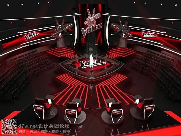 【舞美】印尼好声音舞台设计