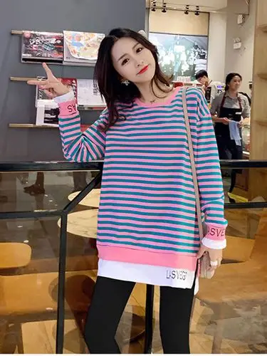 女款长袖长款t恤秋搭配|女款长袖长款t恤秋穿搭|女款长袖长款t恤秋