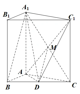 已知正三棱柱中,,是中点.(1)求证:平面;(2)求三棱锥的体积._百度教育