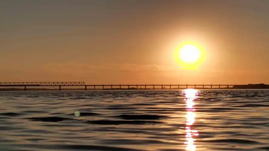 抖音最火晚霞日落美景像素壁纸高清图片