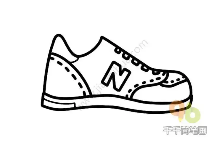 万斯鞋子简笔画
