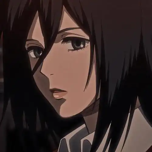 《进击的巨人》动漫头像壁纸自截无水印分享,三笠·阿克曼