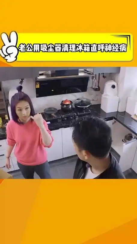 杨千嬅聂远老公用吸尘器清理冰箱杨千嬅崩溃