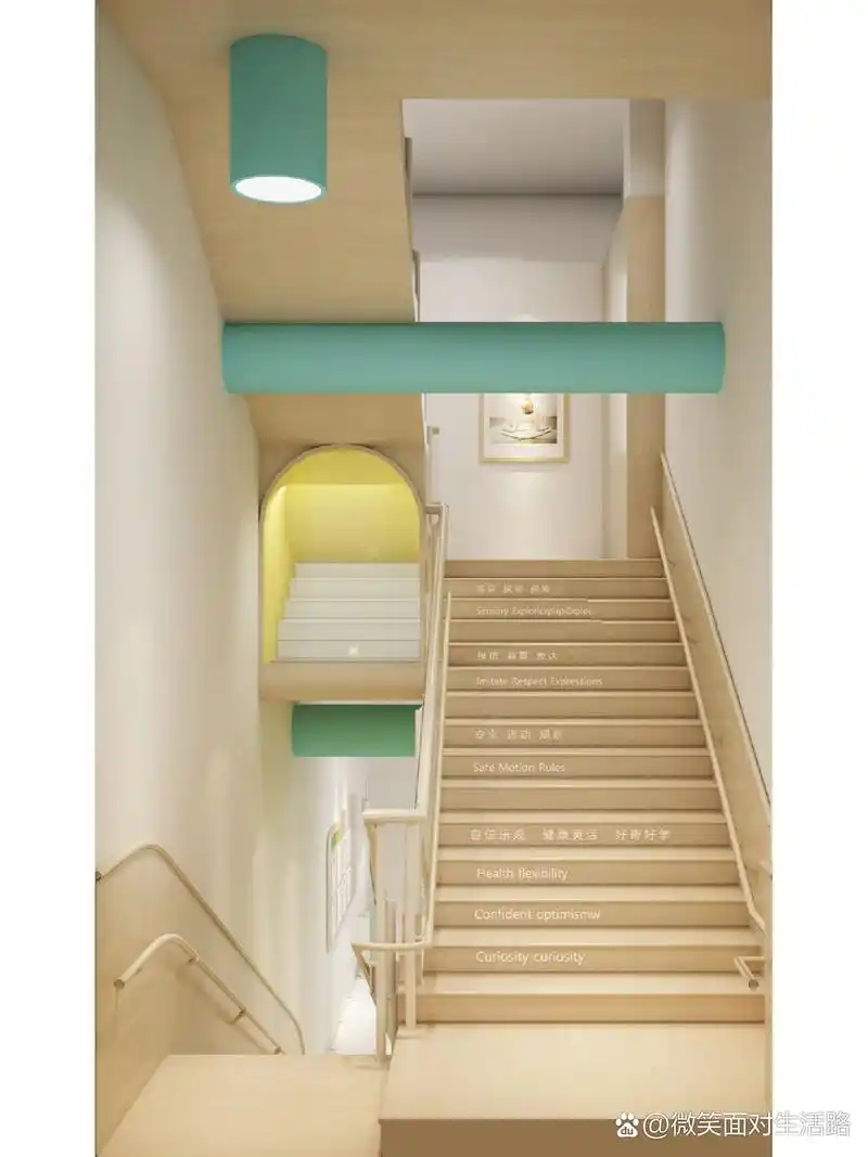 楼梯是幼儿园一大高危位置,幼儿园楼梯设计,扶手设计,栏杆设计和踏步