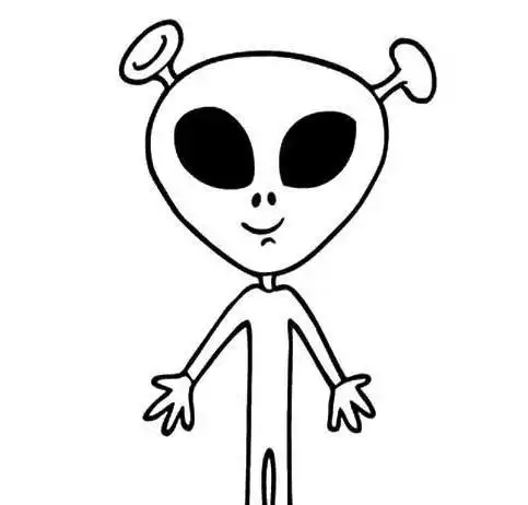 如何画外星人的简笔画外星人简笔画怎么画外星人简笔画卡通图片外星人